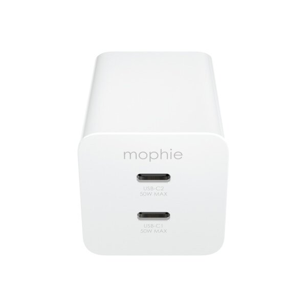 MOPHIE Essentials Power Adapter 409911854 Dual USB-C-50W, PD, White