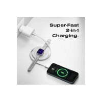 STATIK MagStack Duo Charger PUP-0497-3FT-CC-WHT Apple Watch+USB-C Cable