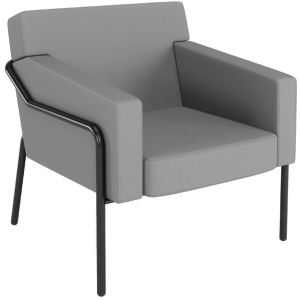 PAPERFLOW Fauteuil visiteur dextérieur MEDSO T L, gris