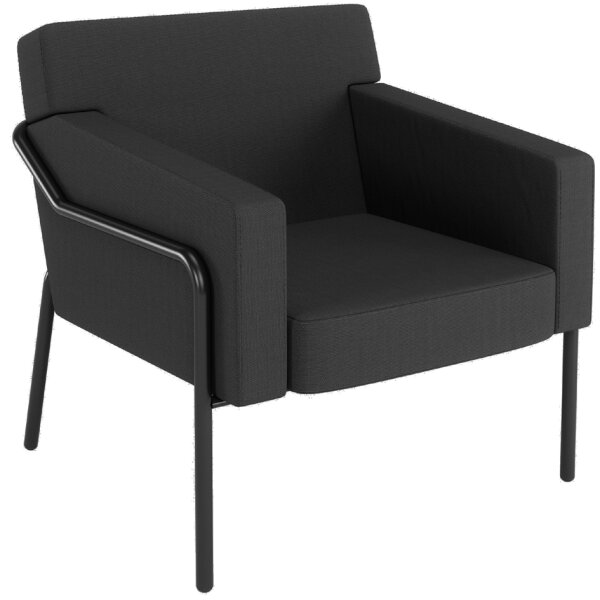 PAPERFLOW Fauteuil visiteur dextérieur MEDSO T L, gris