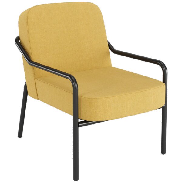 PAPERFLOW Fauteuil visiteur MEDSO RUND M, tissu, bleu