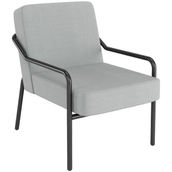 PAPERFLOW Fauteuil visiteur MEDSO KLASSIK M tissu anthracite
