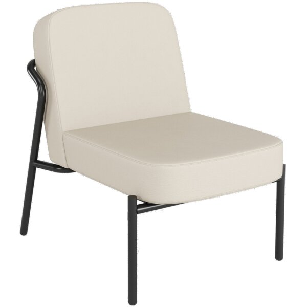 PAPERFLOW Fauteuil visiteur MEDSO RUND S simili-cuir, orange