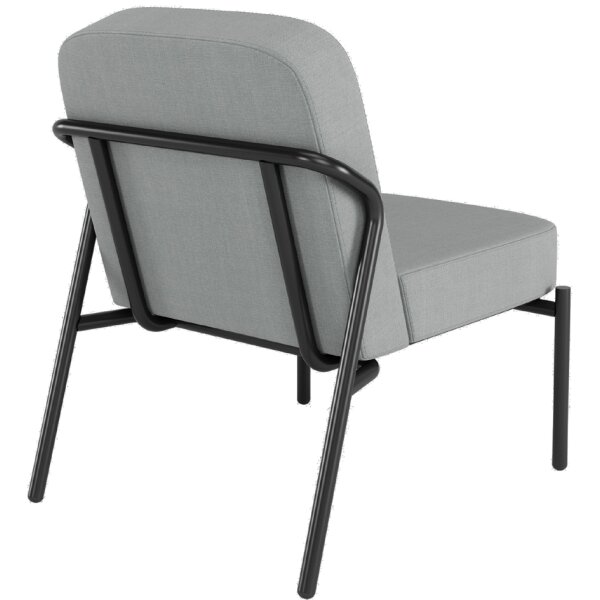 PAPERFLOW Fauteuil visiteur MEDSO RUND S, tissu, gris