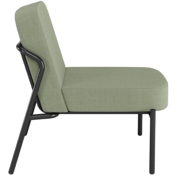 PAPERFLOW Fauteuil visiteur MEDSO RUND S, tissu, gris