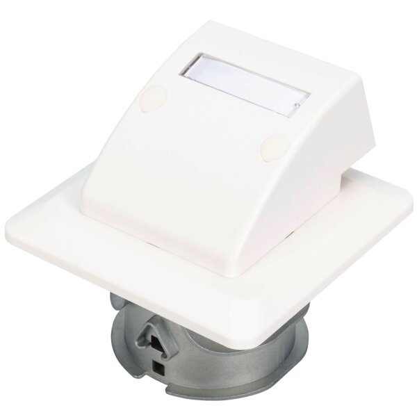 DIGITUS Boîtier mural de raccordement FTTH, encastré, blanc