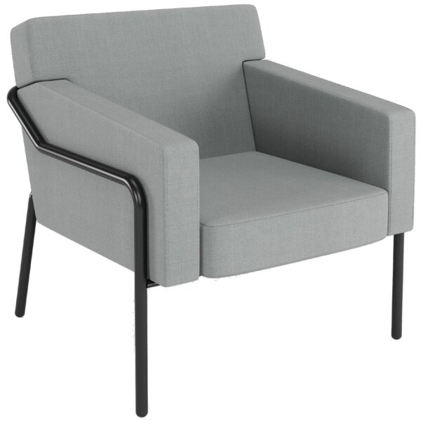 PAPERFLOW Fauteuil visiteur MEDSO T L, tissu, vert