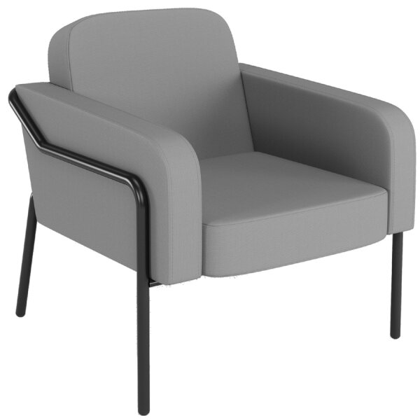 PAPERFLOW Fauteuil visiteur dextérieur MEDSO RUND L, jaune