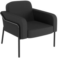 PAPERFLOW Fauteuil visiteur dextérieur MEDSO RUND L, jaune