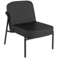 PAPERFLOW Fauteuil visiteur MEDSO RUND S, simili-cuir, gris