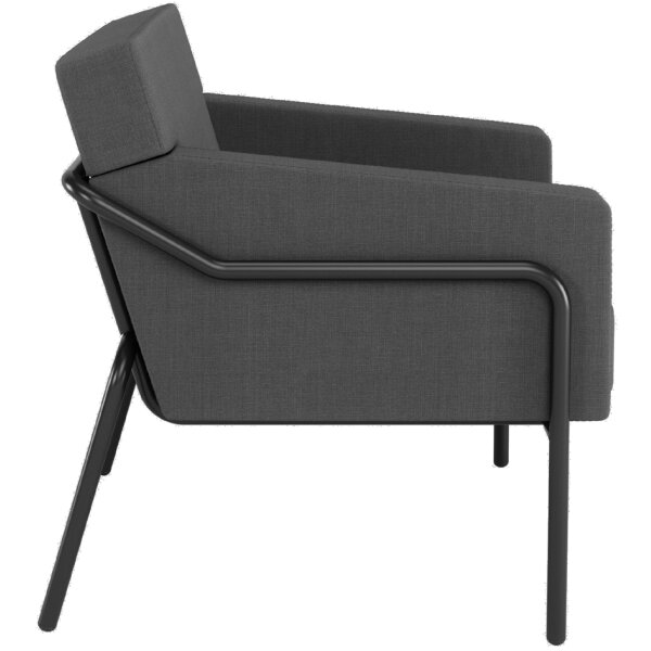 PAPERFLOW Fauteuil visiteur MEDSO T L, tissu, bleu