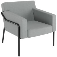 PAPERFLOW Fauteuil visiteur MEDSO T L, tissu, bleu