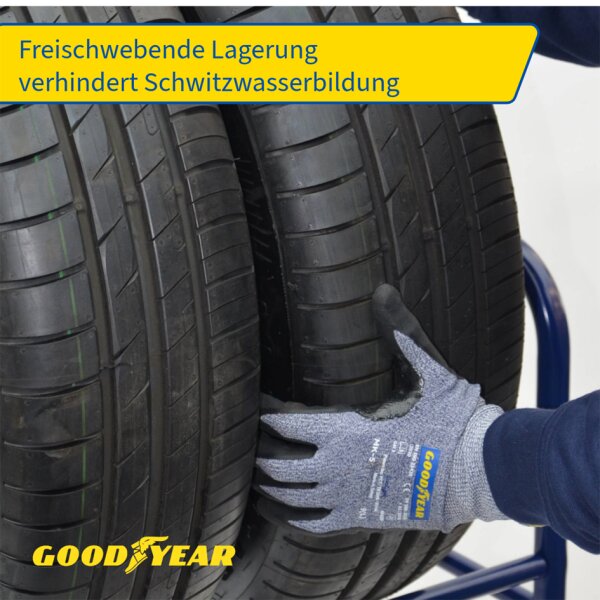GOODYEAR Rayonnage pour pneus de voiture, pour 4 pneus, bleu