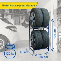 GOODYEAR Rayonnage pour pneus de voiture, pour 4 pneus, bleu