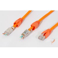 LogiLink Modulares RJ45-Steckverbinder-Set Kat. 6A &...