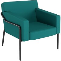 PAPERFLOW Fauteuil visiteur dextérieur MEDSO T L anthracite