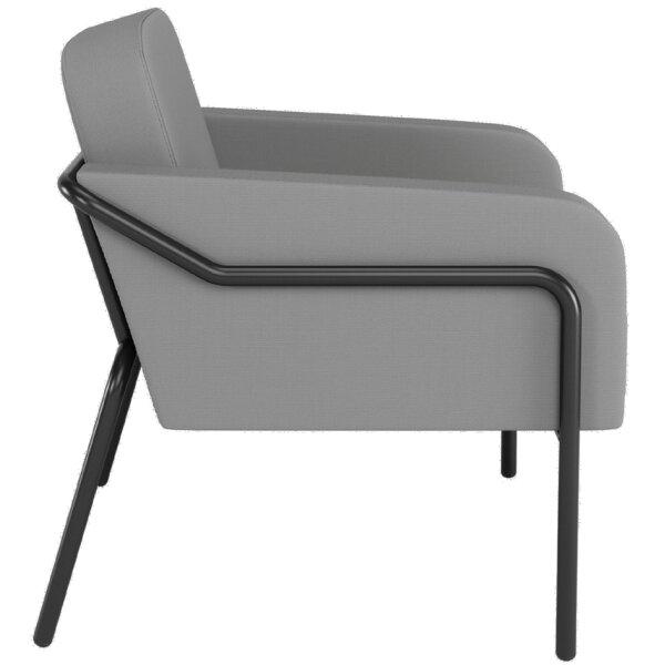 PAPERFLOW Fauteuil visiteur dextérieur MEDSO RUND L, gris