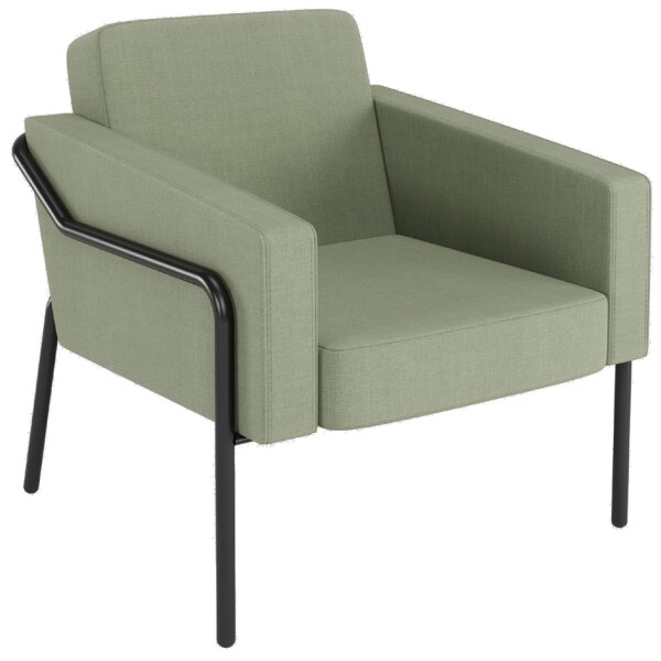 PAPERFLOW Fauteuil visiteur MEDSO KLASSIK L, tissu, jaune