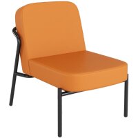 PAPERFLOW Fauteuil visiteur MEDSO RUND S, simili-cuir, rouge