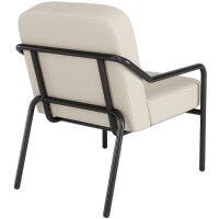 PAPERFLOW Fauteuil visiteur MEDSO RUND S, simili-cuir, rouge