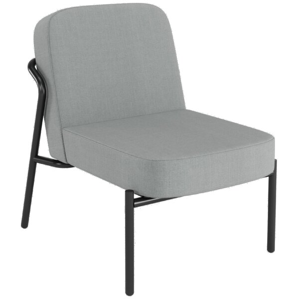 PAPERFLOW Fauteuil visiteur MEDSO RUND S, tissu, anthracite