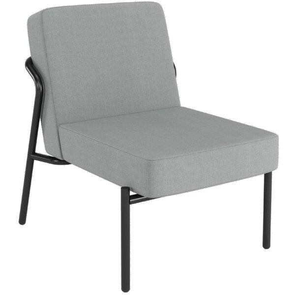 PAPERFLOW Fauteuil visiteur MEDSO KLASSIK S, tissu, gris