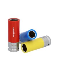 GOODYEAR Steckschlüssel-Satz 17 19 21 mm, 3-teilig