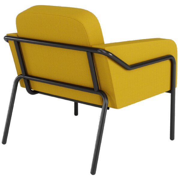 PAPERFLOW Fauteuil visiteur dextérieur MEDSO RUND L, bleu