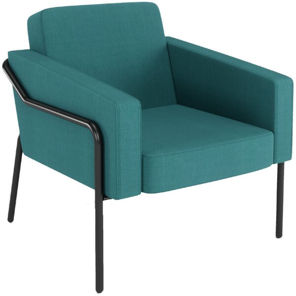 PAPERFLOW Fauteuil visiteur MEDSO KLASSIK L, tissu, bleu