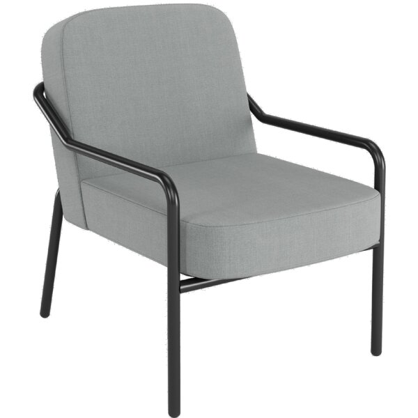 PAPERFLOW Fauteuil visiteur MEDSO RUND M, tissu, anthracite