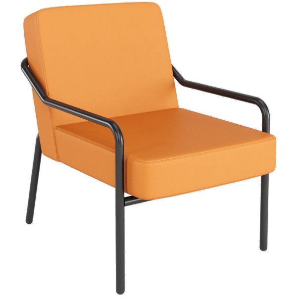 PAPERFLOW Fauteuil visiteur MEDSO KLASSIK M, simili-cuir