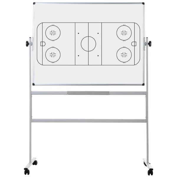 Bi-Office Tableau blanc mobile, hockey, 1.200 x 900 mm