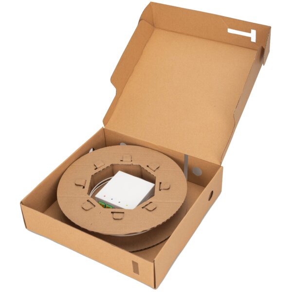 DIGITUS Kit dinstallation FTTx, 4 fibres, LC/APC mâle, 30 m