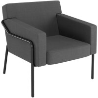 PAPERFLOW Fauteuil visiteur MEDSO T L, tissu, gris