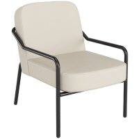 PAPERFLOW Fauteuil visiteur MEDSO RUND M, simili-cuir, noir