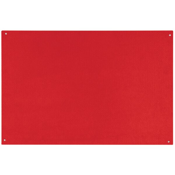Bi-Office Tableau en feutre sans cadre, 1.200 x 900 mm,rouge