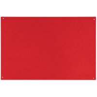 Bi-Office Tableau en feutre sans cadre, 1.200 x 900 mm,rouge