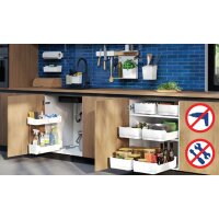 tesa KITCHEN Tiroir BOTTOM PULL-OUT, blanc