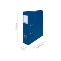 BIELLA Classeur Plasticolor 7cm 10740707U bleu foncé A4