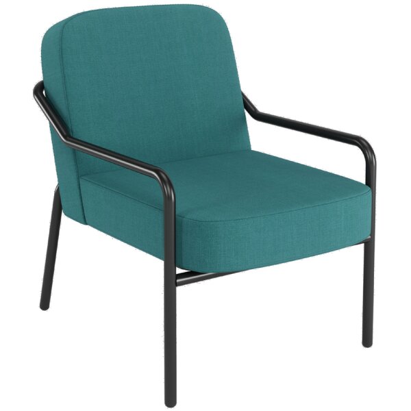 PAPERFLOW Fauteuil visiteur MEDSO RUND M, tissu, jaune