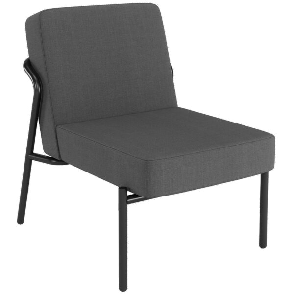 PAPERFLOW Fauteuil visiteur MEDSO KLASSIK S tissu anthracite