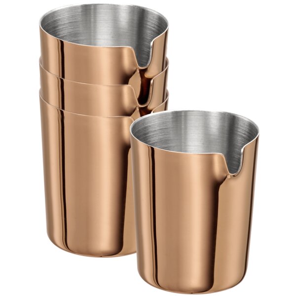 APS Pot avec bec verseur ALLURE, 30 ml, set de 4, inox