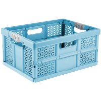 keeeper Caisse pliante eco lea, 32 L, sky blue