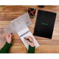 RHODIA Bloc reliure intégrale GREENPAD, A5+,...