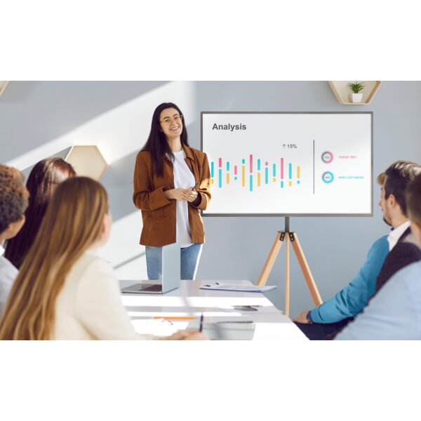 Bi-Office Support TV, jusquà 140 cm (55), trépied