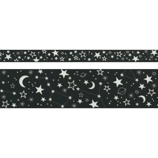 HEYDA Ruban adhésif décoratif Glow in the dark, présentoir