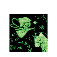 HEYDA Ruban adhésif décoratif Glow in the dark, présentoir