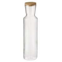APS Carafe en verre LINES, 1,0 litre, transparent