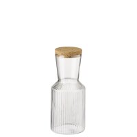 APS Carafe en verre LINES, 1,0 litre, transparent