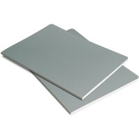 sigel Notizheft Linescape, DIN A5, kariert, grau neonorange